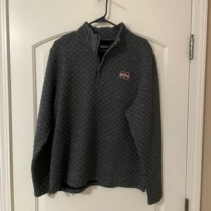 Charcoal Grey Quilted Mississippi State Quarter Zip